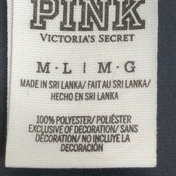 Pink Victoria’s Secret lightweight windbreaker jacket hidden zip hood - Picture 7 of 9